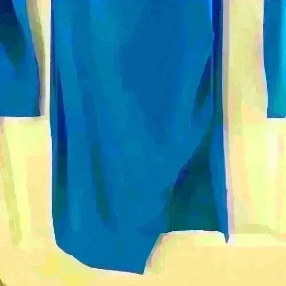 NWOT. Selena Slit Mini Dress. Color: Blue Size: S. - Picture 4 of 5